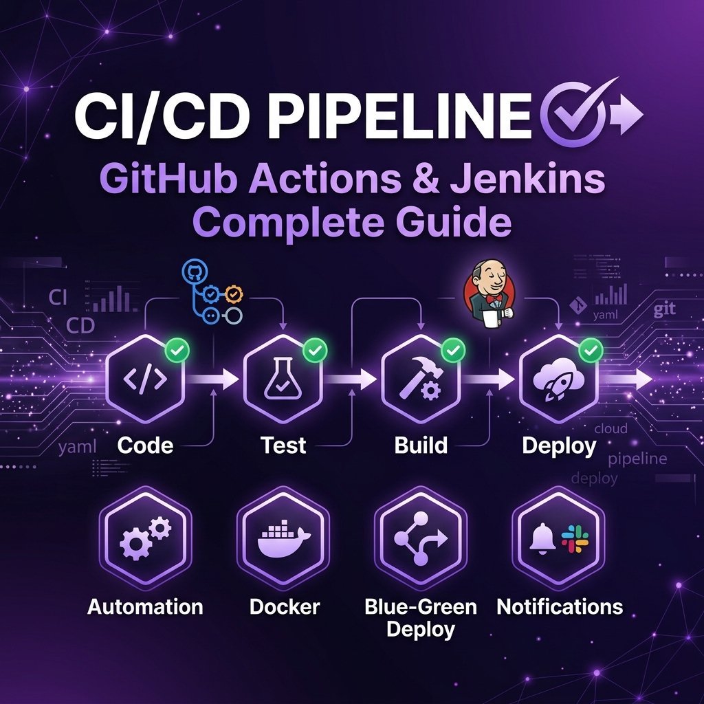 CI/CD Pipeline: Complete GitHub Actions & Jenkins Guide